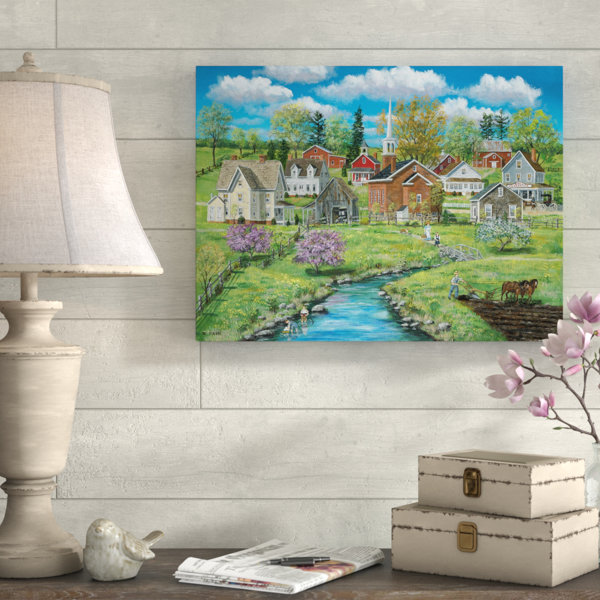 Ophelia & Co. Crab Apple Creek On Canvas by Bob Fair Print Wayfair